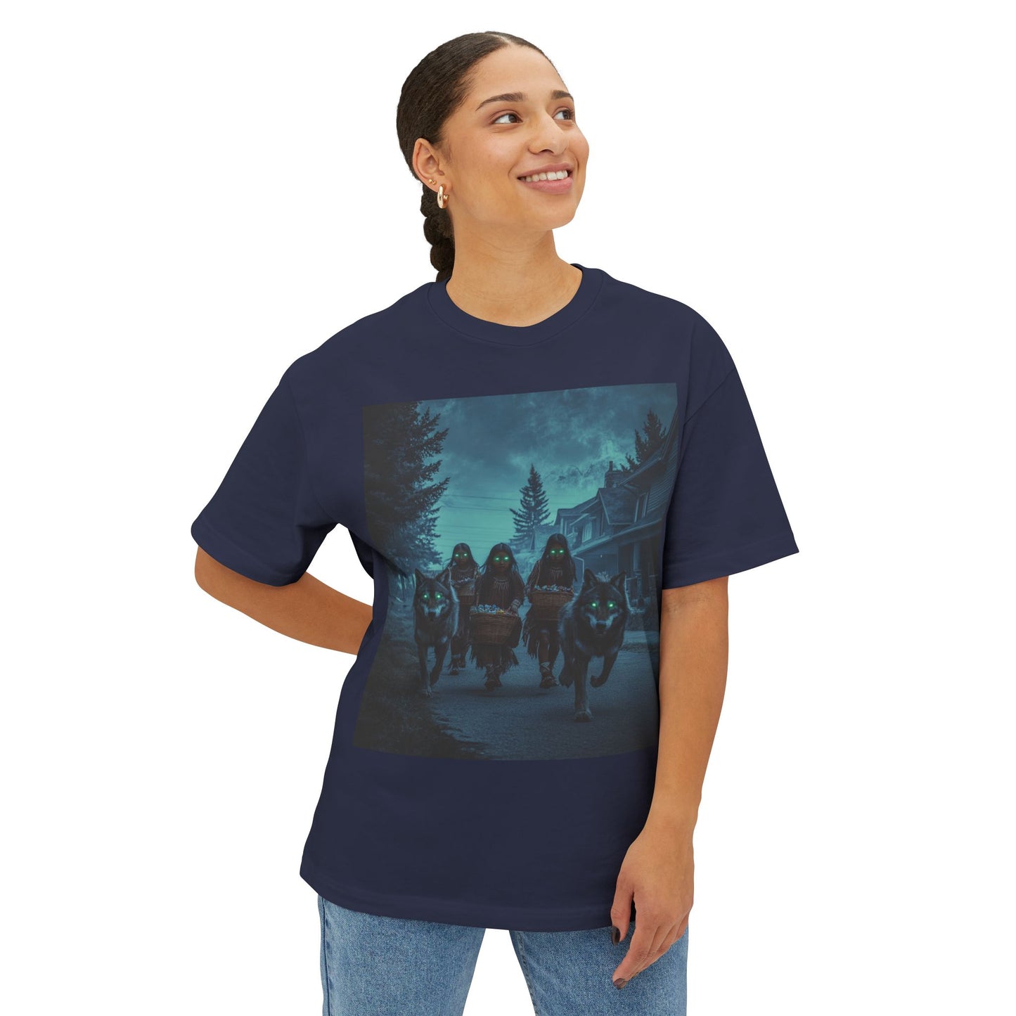 Spooky Unisex Oversized Boxy Tee
