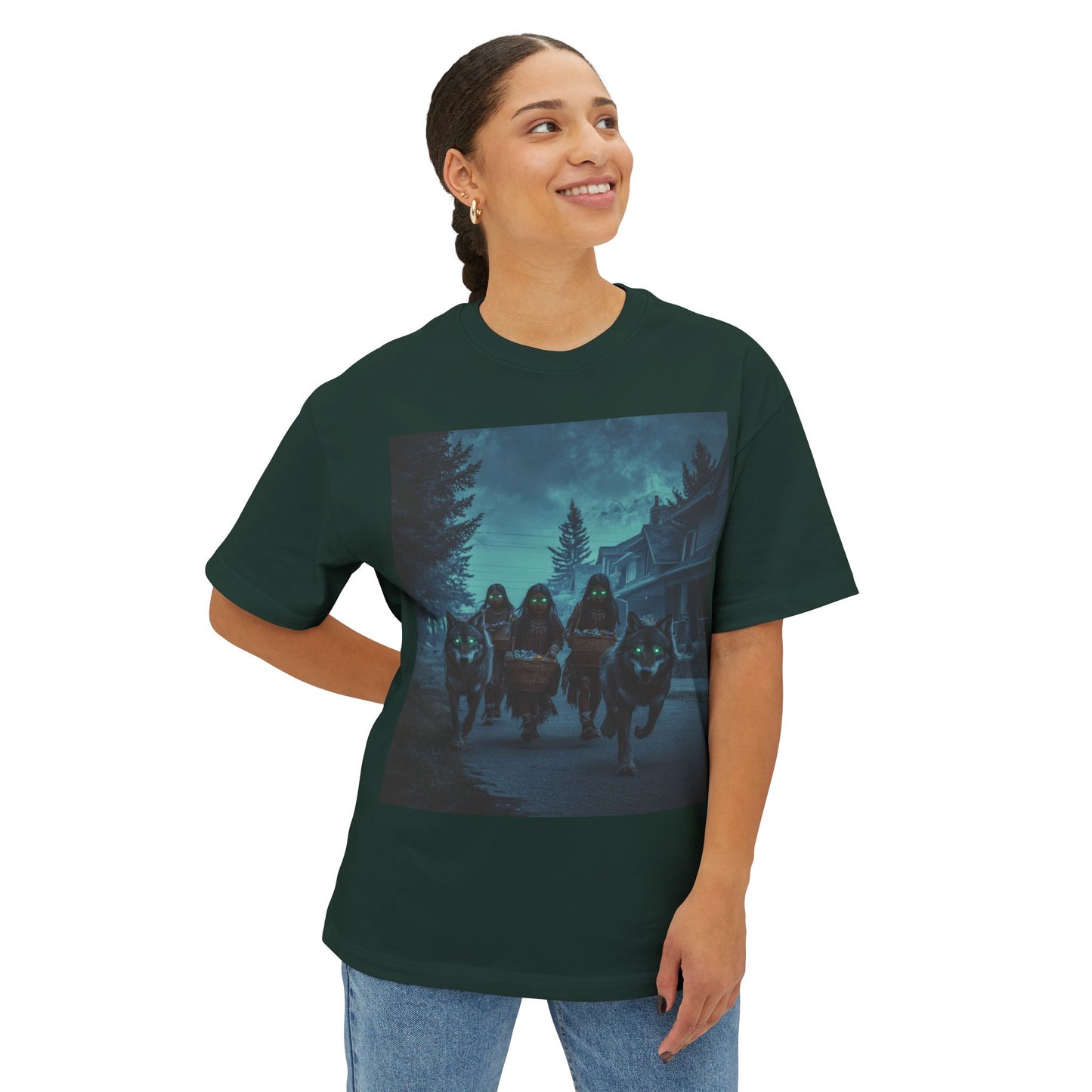 Spooky Unisex Oversized Boxy Tee