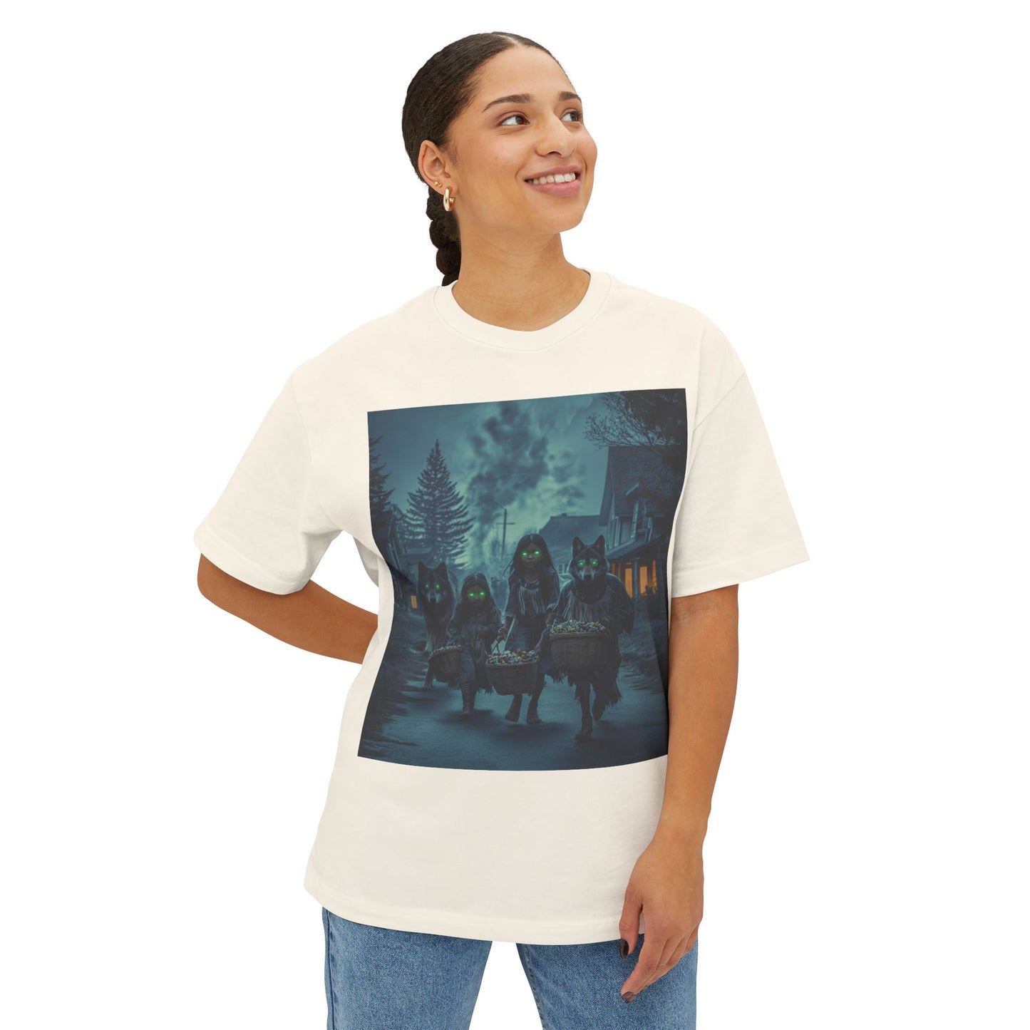 Spooky Unisex Oversized Boxy Tee