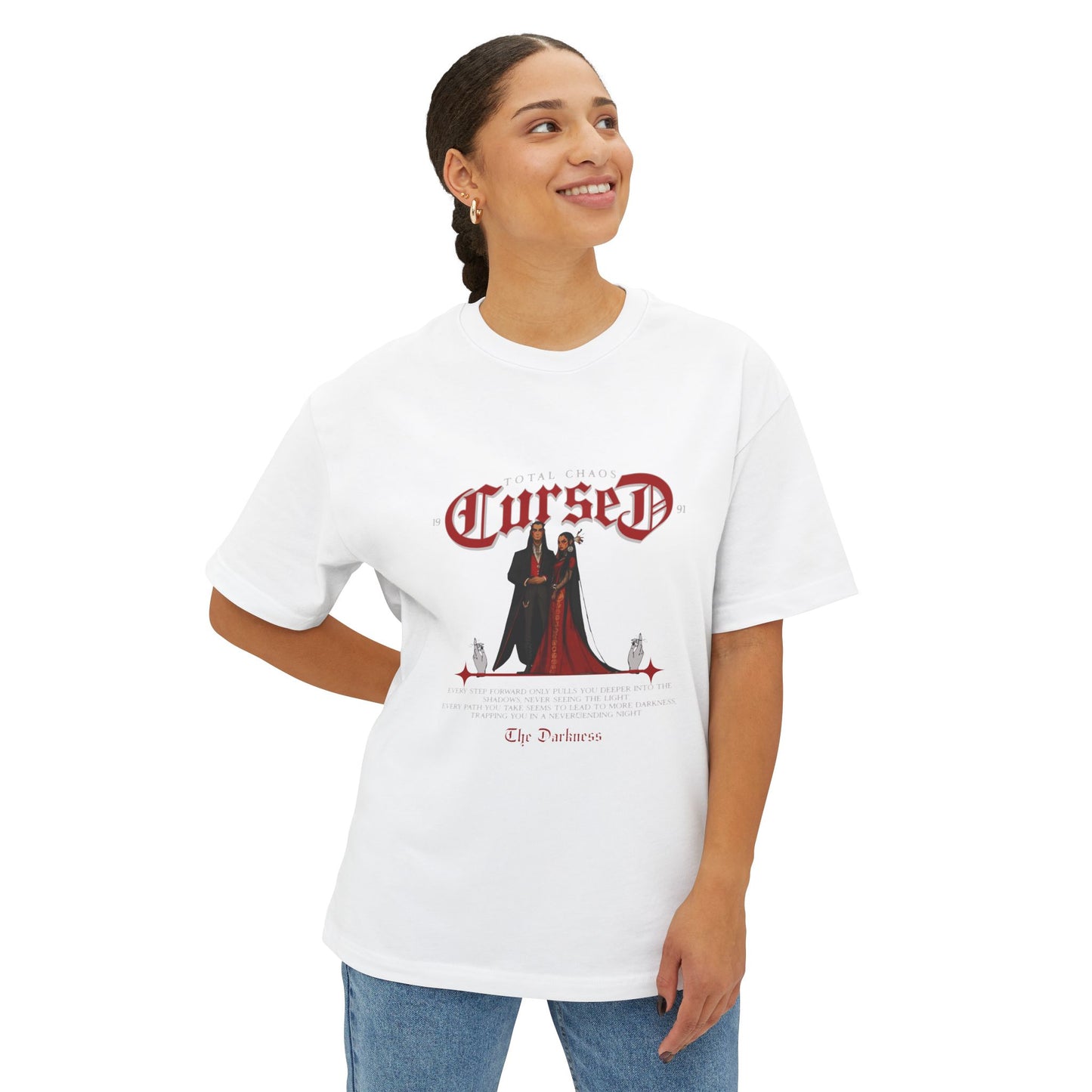Total Chaos Cursed Unisex Oversized Boxy Tee