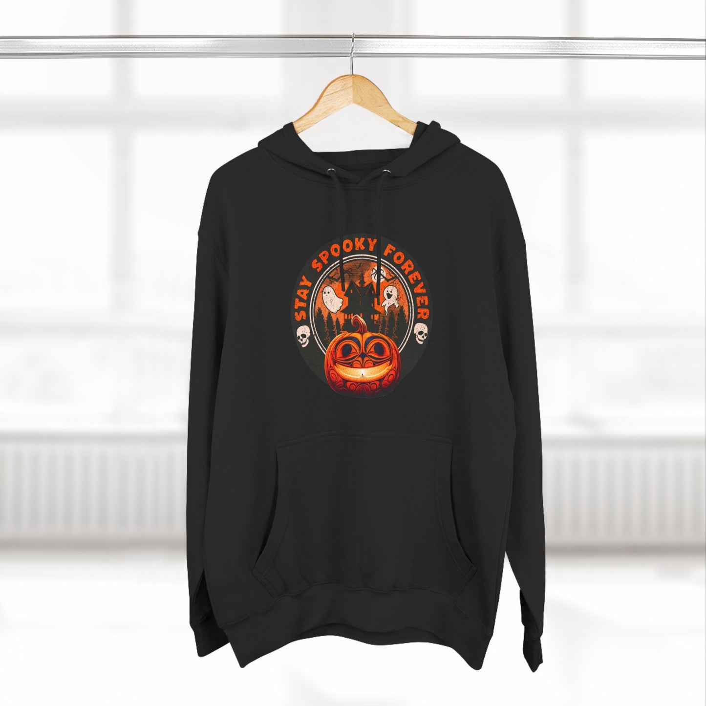 Stay Spooky ForeverThree-Panel Fleece Hoodie