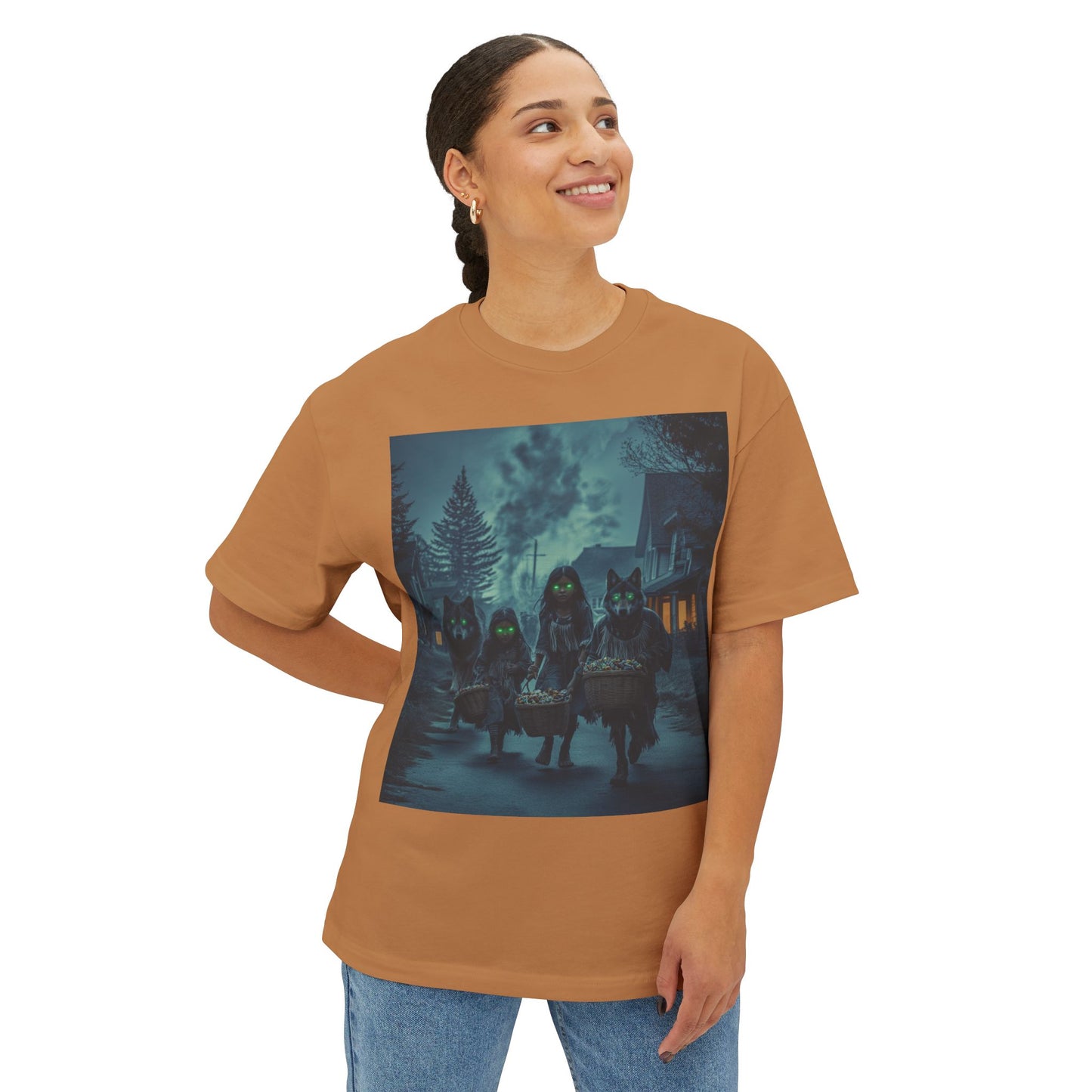 Spooky Unisex Oversized Boxy Tee