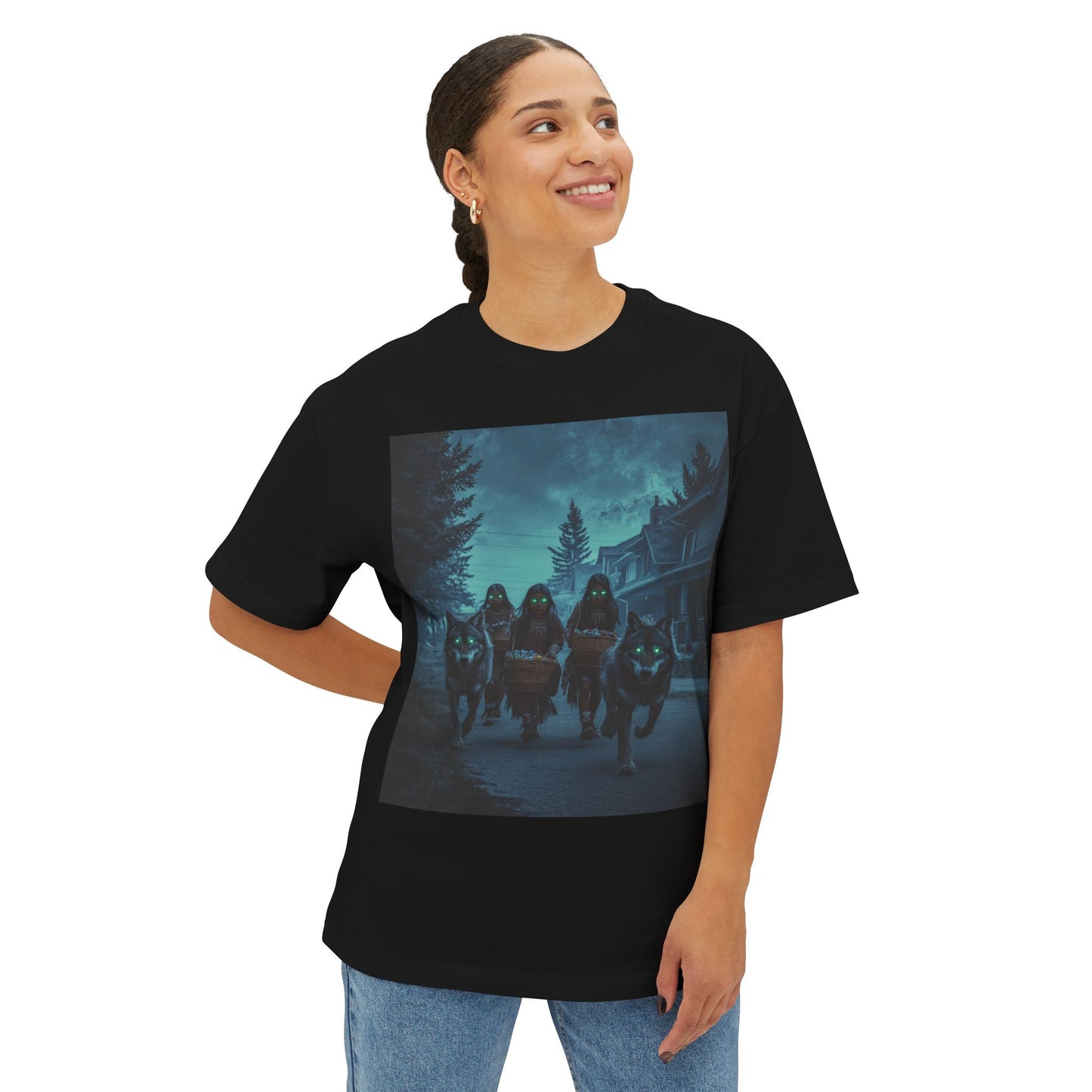 Spooky Unisex Oversized Boxy Tee