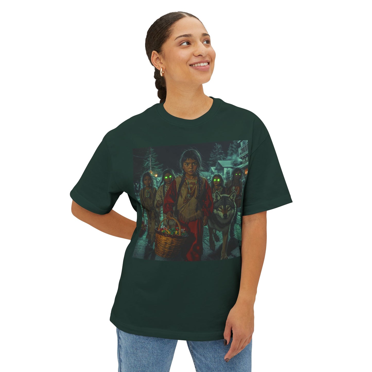 Spooky Unisex Oversized Boxy Tee