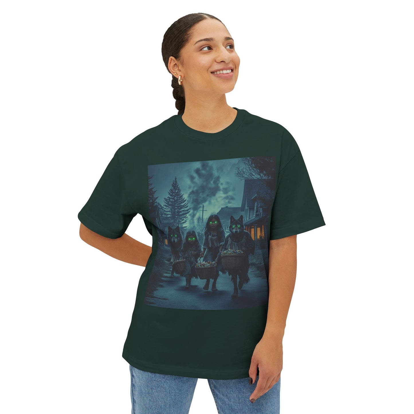 Spooky Unisex Oversized Boxy Tee