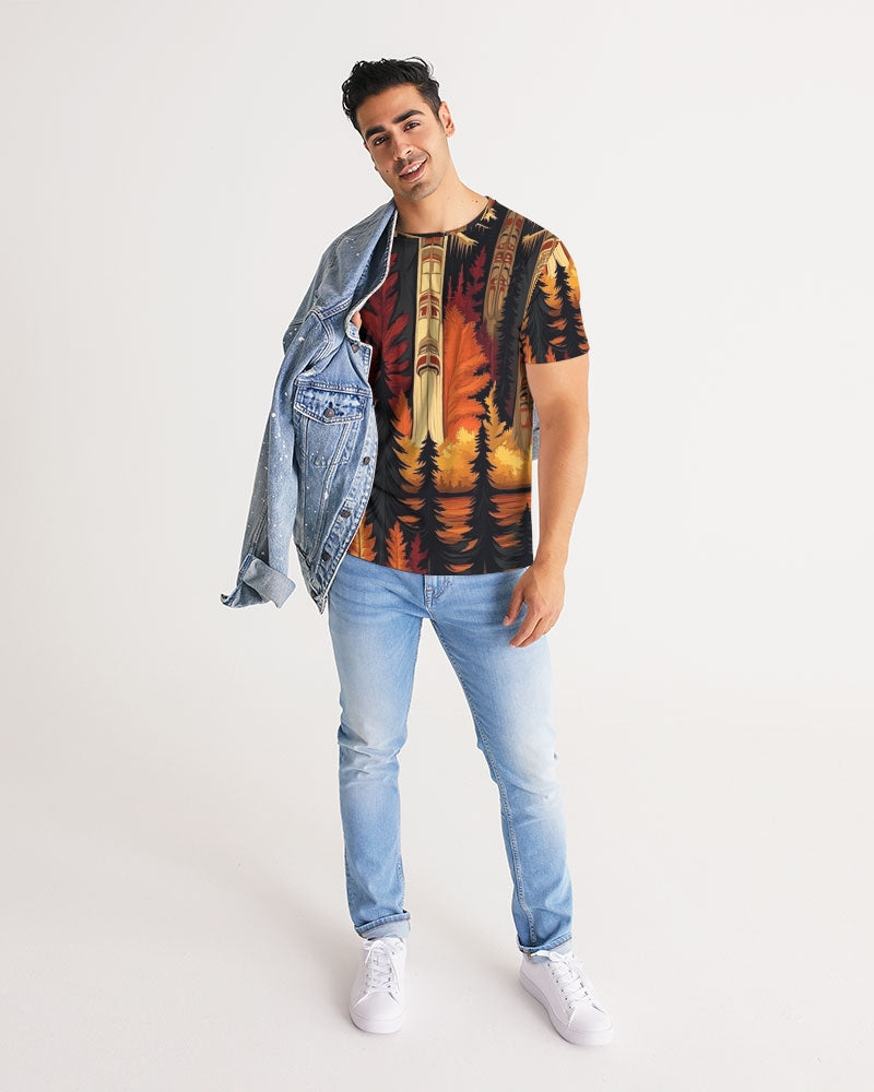Woodland Fall And Fire Men's All-Over Print Tee