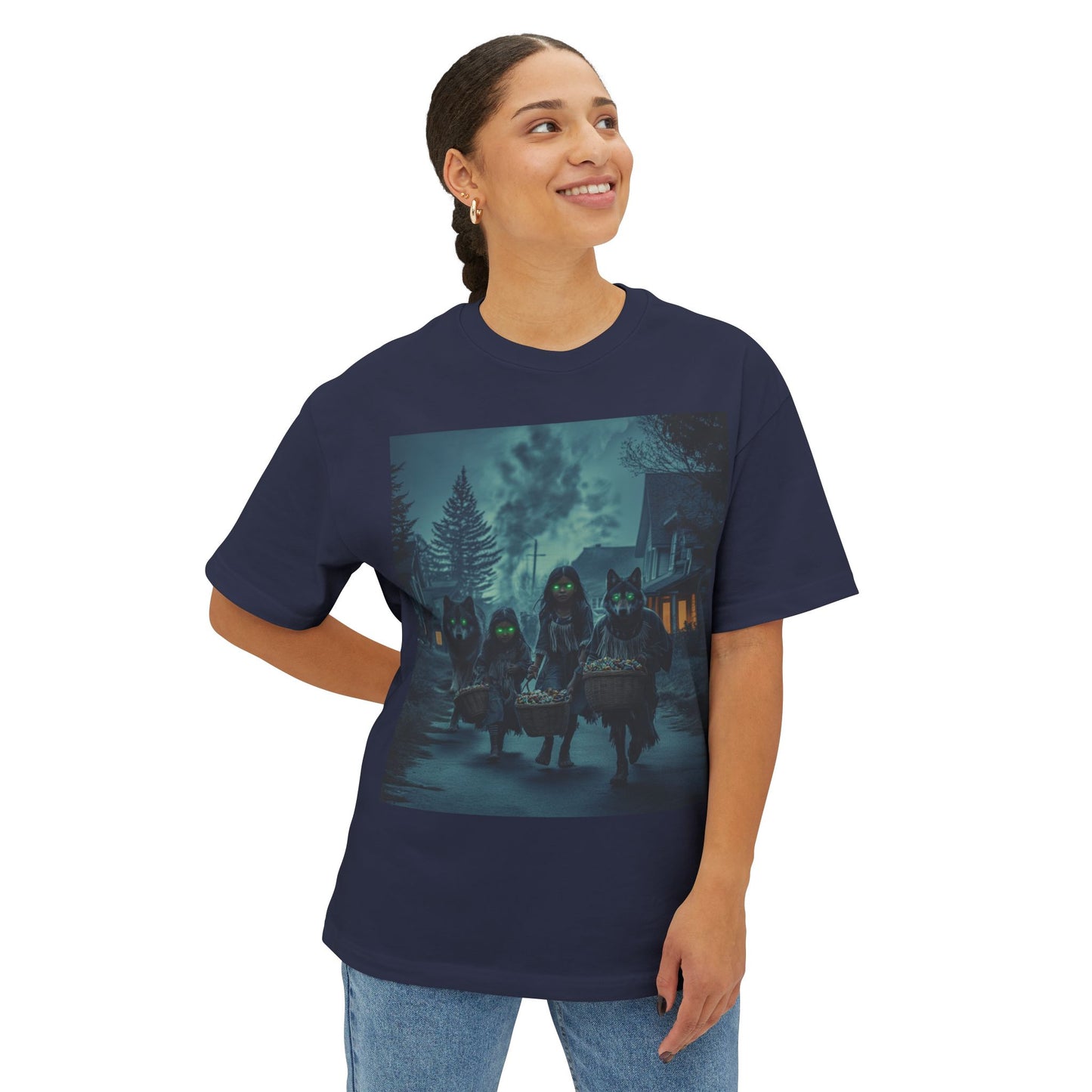 Spooky Unisex Oversized Boxy Tee
