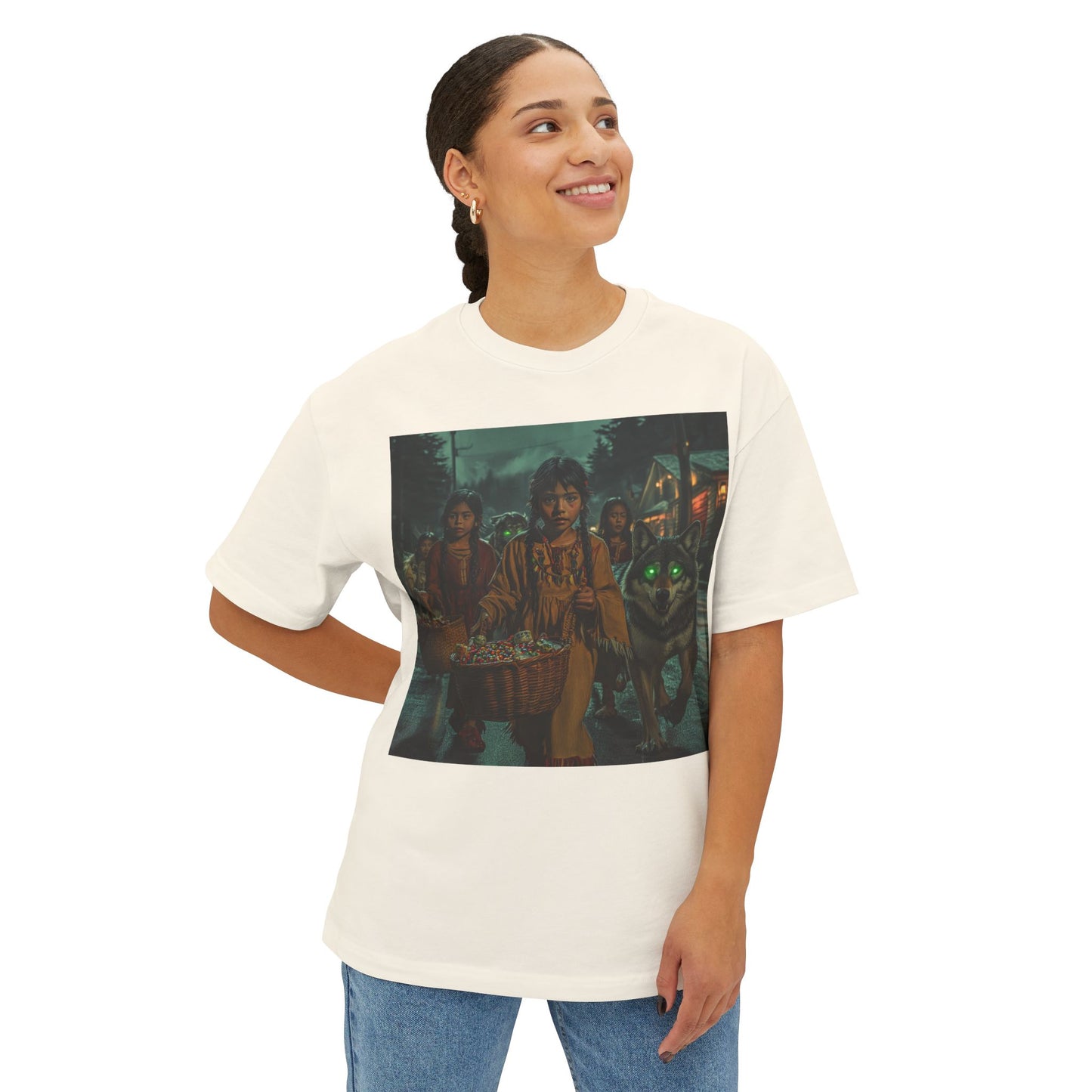 Spooky Unisex Oversized Boxy Tee