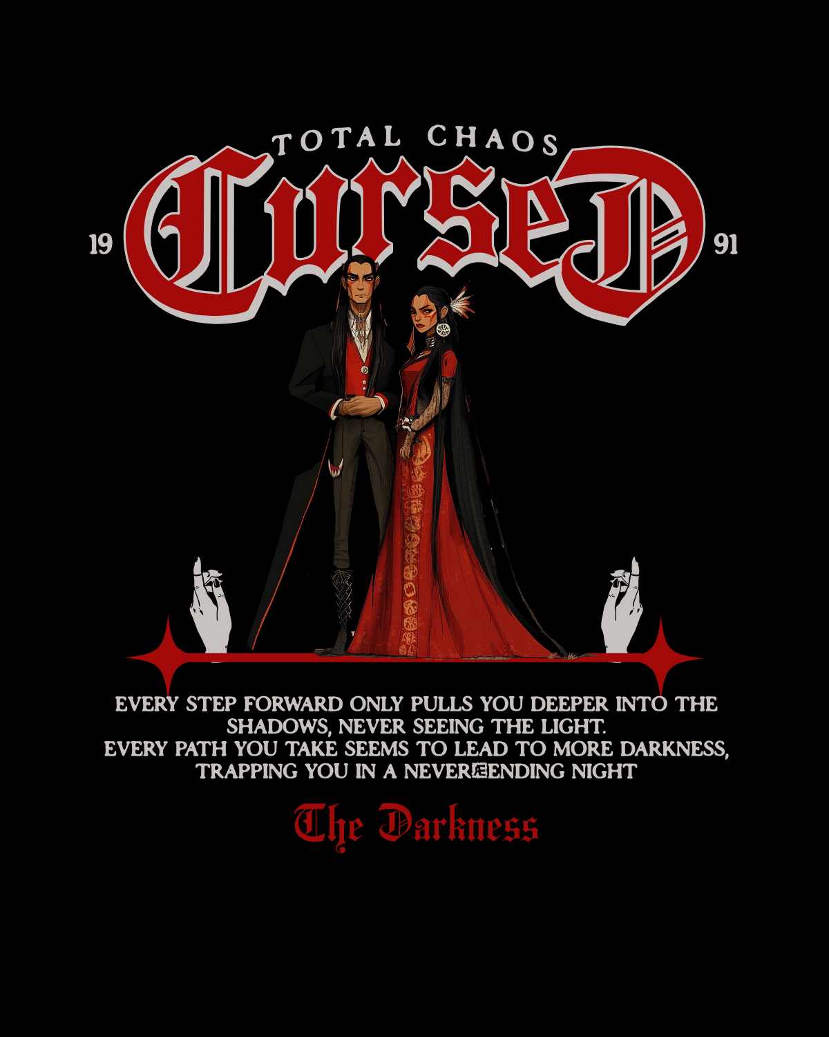 Total Chaos Cursed Unisex Oversized Boxy Tee