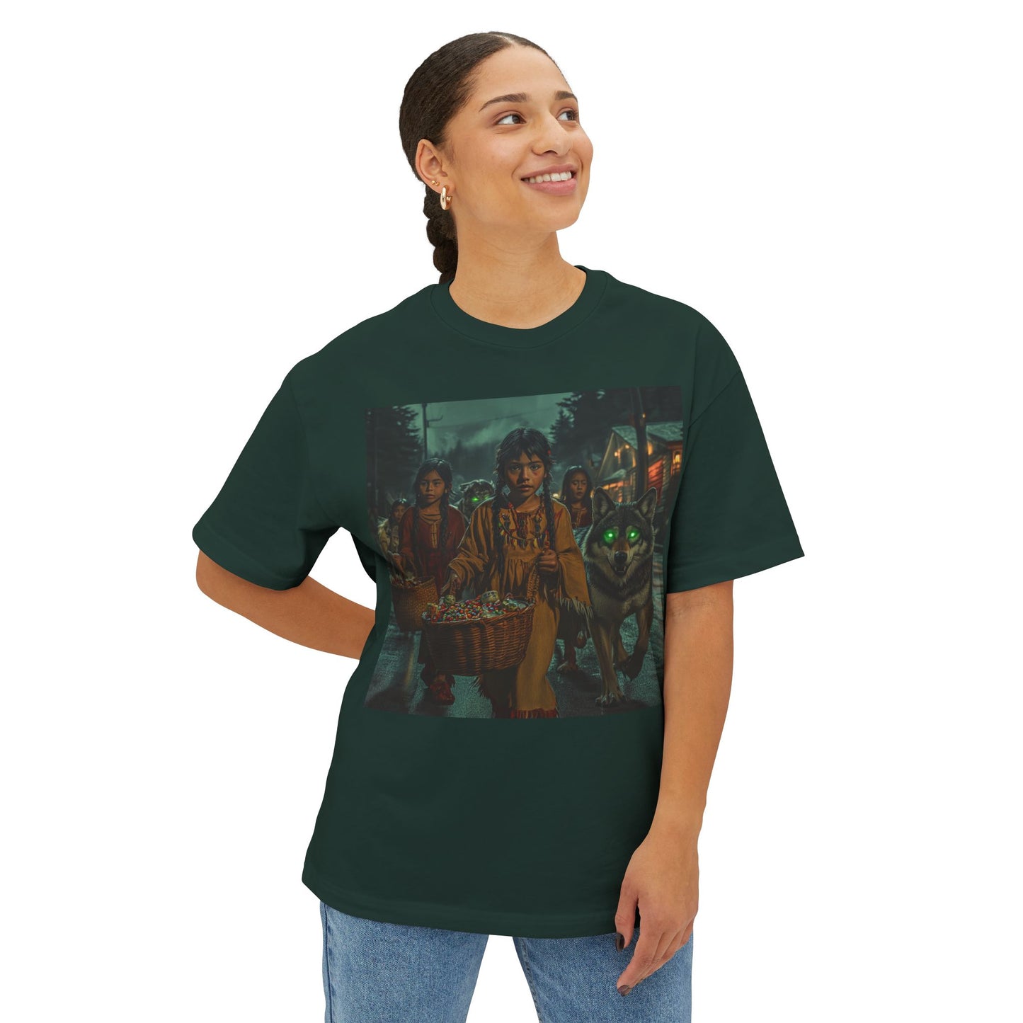 Spooky Unisex Oversized Boxy Tee