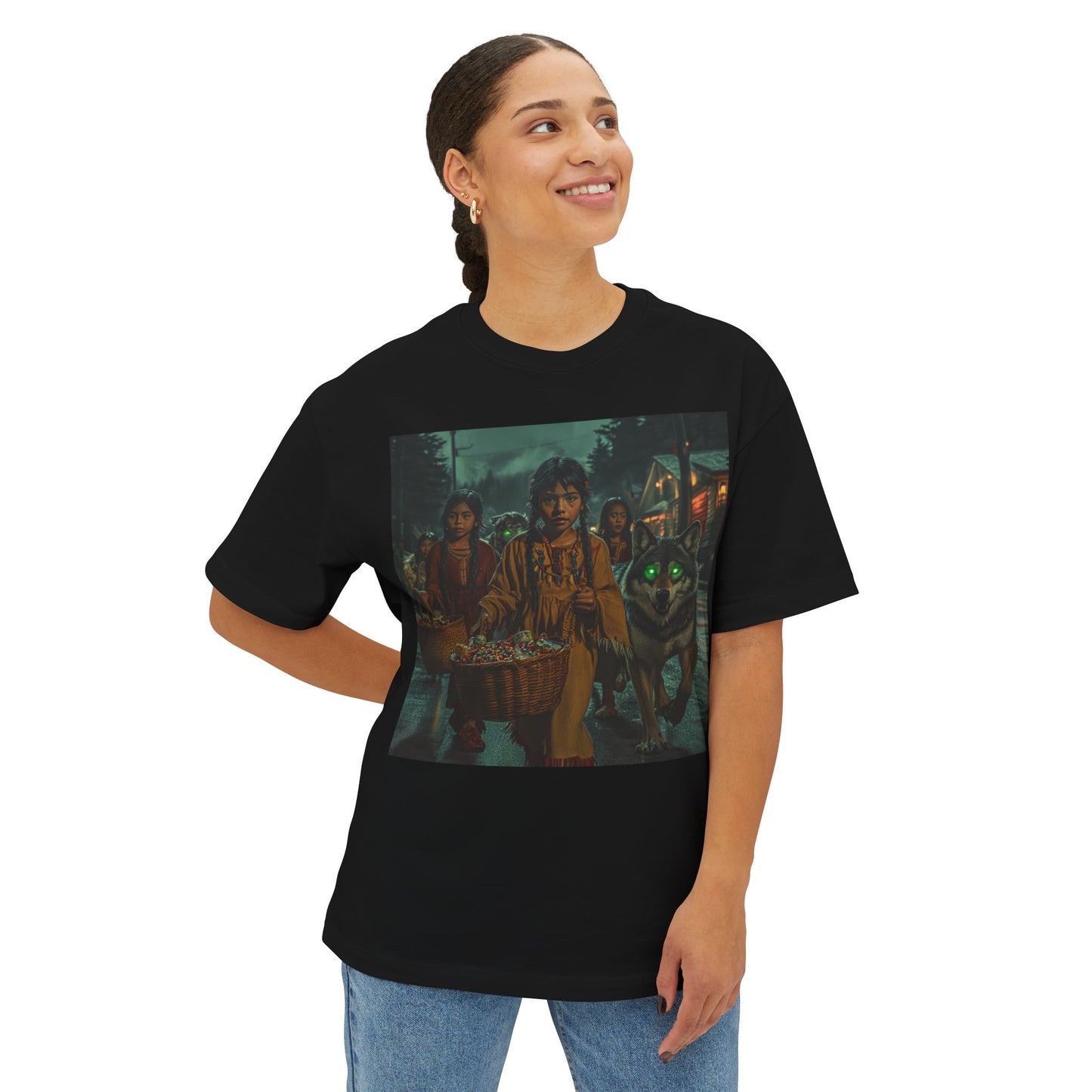 Spooky Unisex Oversized Boxy Tee