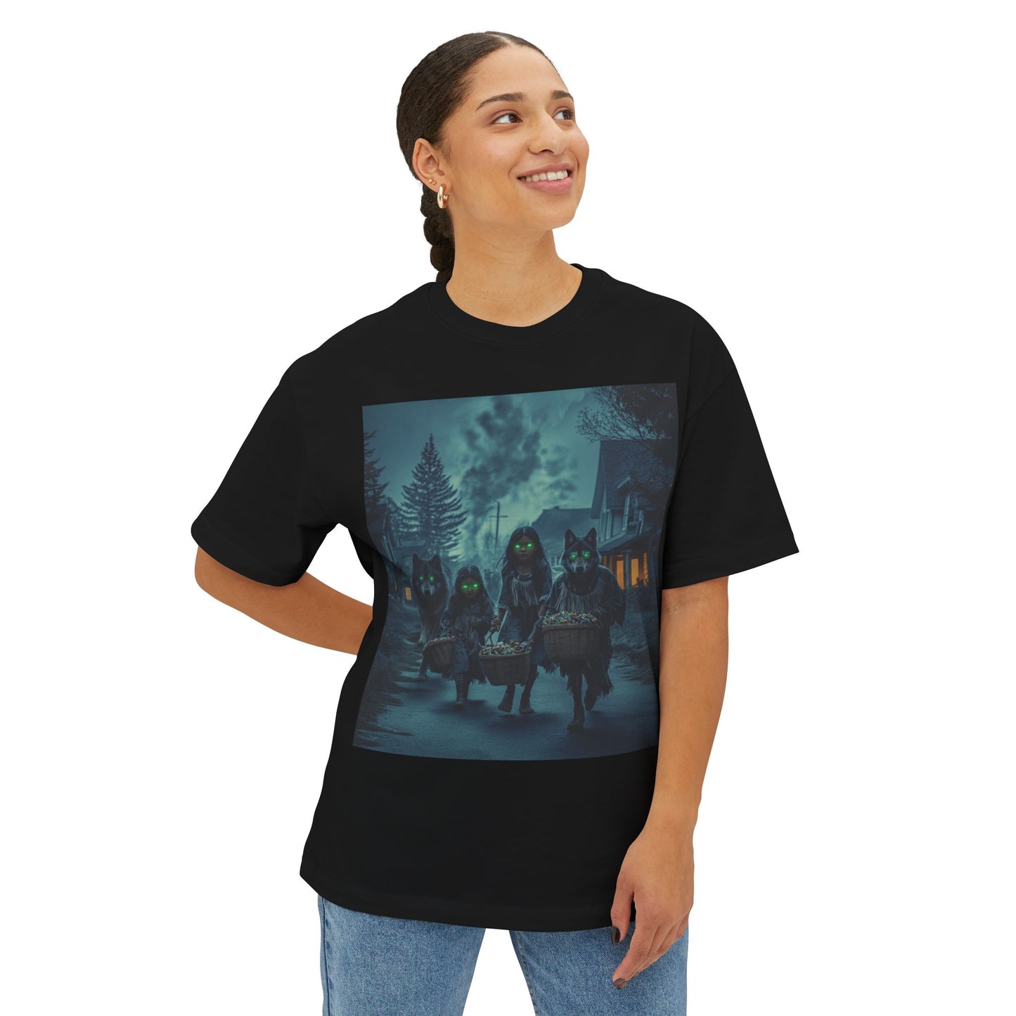 Spooky Unisex Oversized Boxy Tee