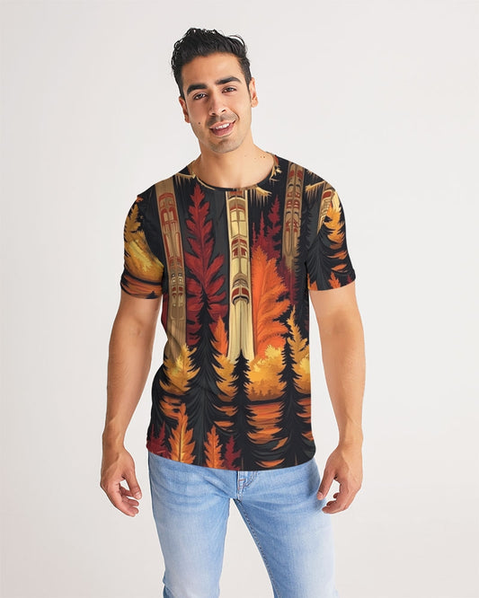 Woodland Fall And Fire Men's All-Over Print Tee
