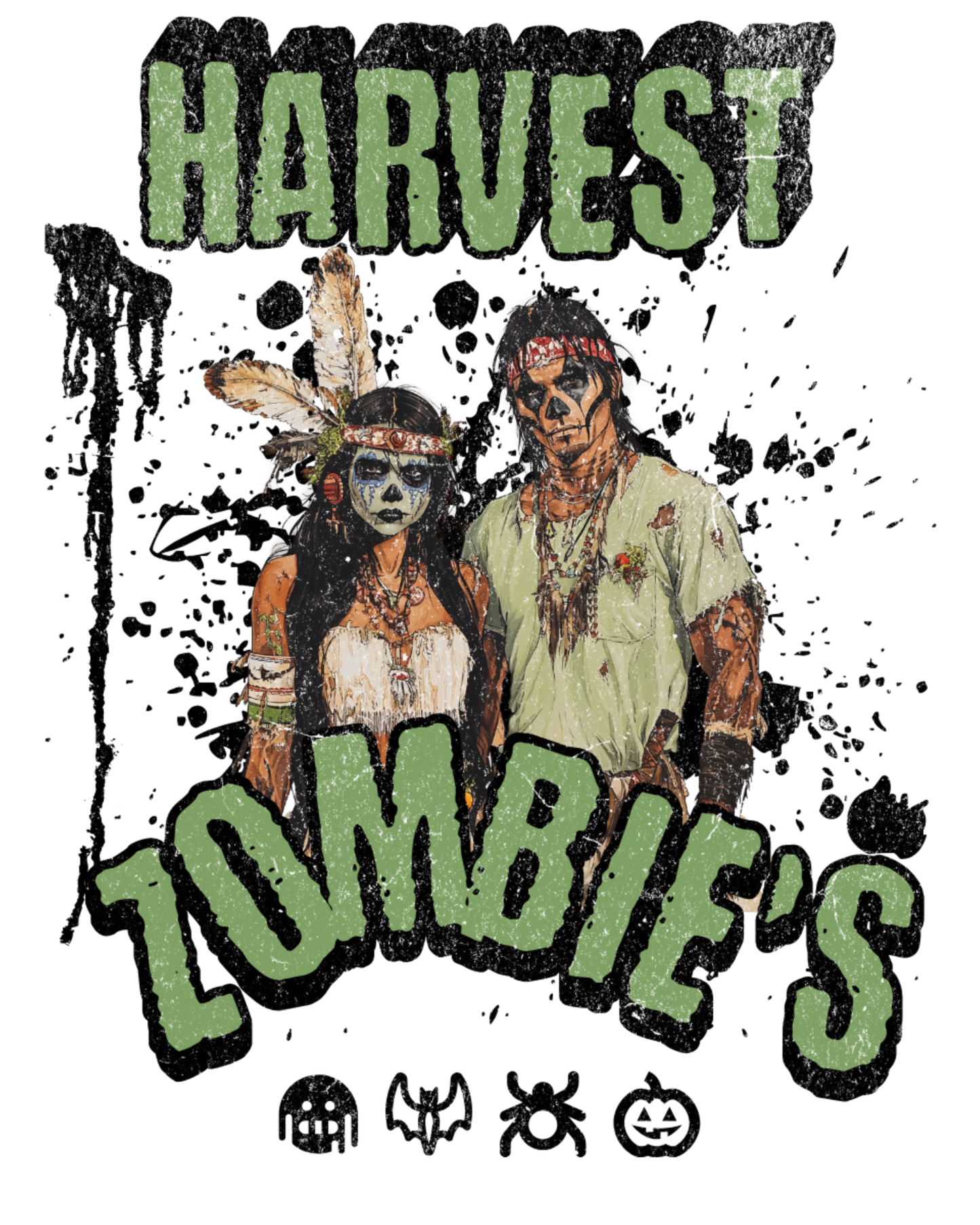 Harvest Zombies Oversized Boxy Tee