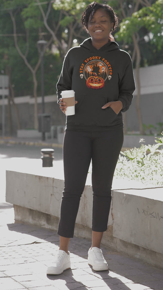 Stay Spooky ForeverThree-Panel Fleece Hoodie