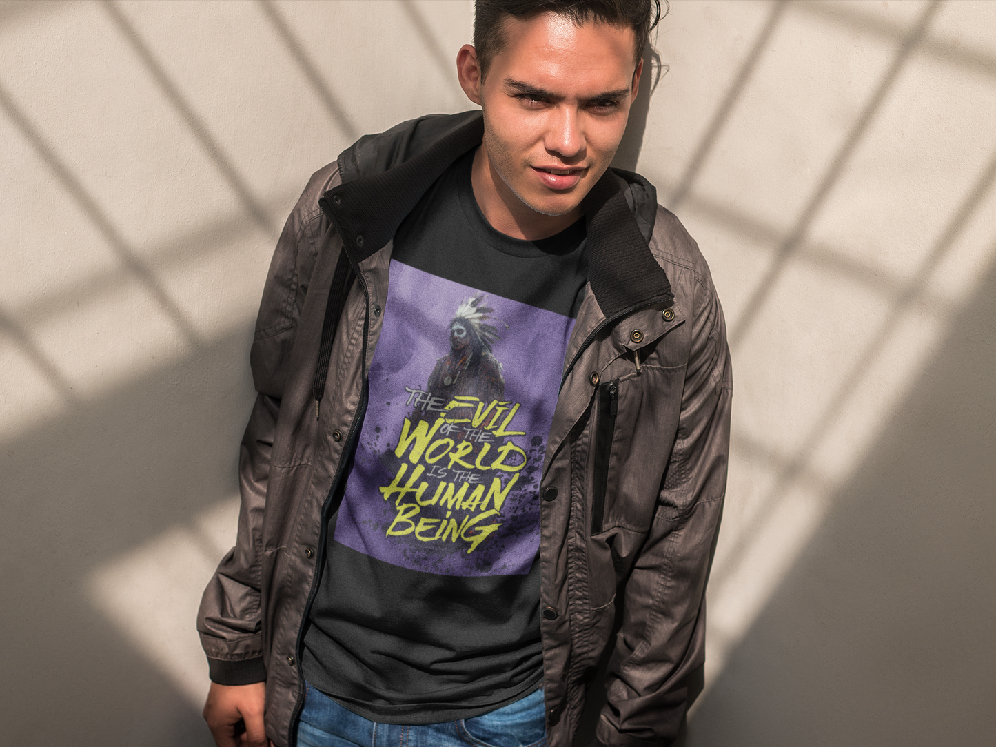 The Evil In This Unisex Garment-Dyed T-shirt